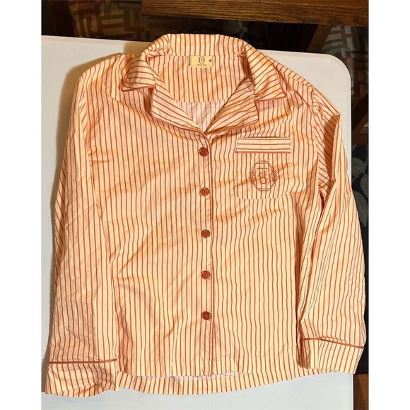 Taylor Swift Women's Striped Pajama Set Orange Size L - Picture 9 of 11
